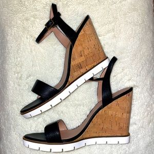 boho cork wedges